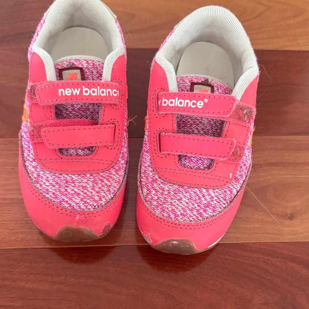 New Balance Kids Bright Pink Sneakers